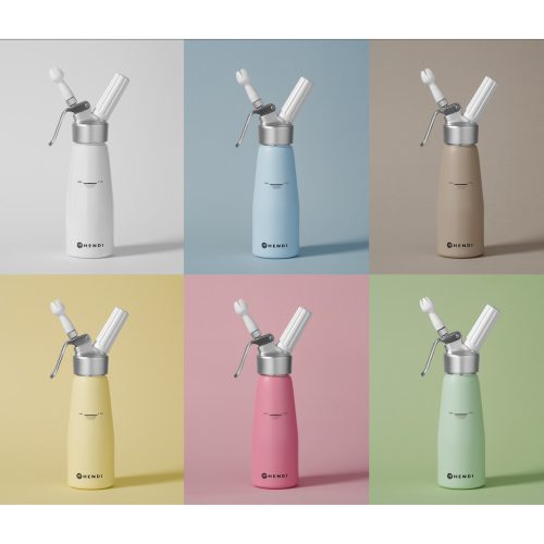 Habszifon, HENDI, 0,5L, Pasztell zöld, ⌀80x(H)260mm