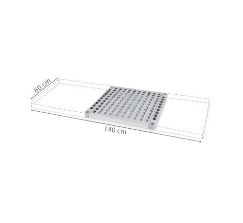 Polclap Aluplast állványhoz, 60 cm-es mélységgel