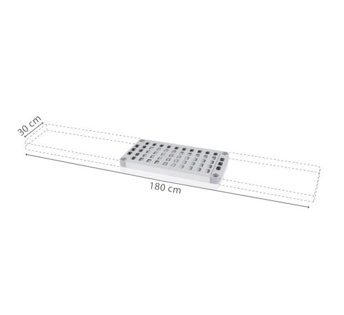 Polclap Aluplast állványhoz, 30 cm-es mélységgel
