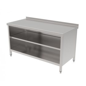   Nyitott tárolóasztalok köztes polccal, hátsó felhajtással