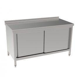   Tolóajtós tárolóasztalok köztes polccal, hátsó felhajtással